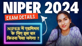 NIPER 2024 EXAM fee  exam city  dates  admission fee [upl. by Atsira405]