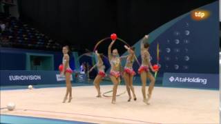 Rusia Final Ejercicio mixto Medalla de oro Baku 2014 [upl. by Nodababus785]