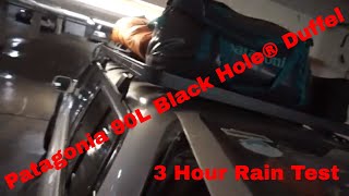 S2 Episode 18 Patagonia 90L Black Hole® Duffel Bag Real World Water Resistance Test [upl. by Nikos786]