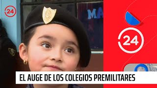 Reportajes 24 El sorprendente auge de los colegios premilitares  24 Horas TVN Chile [upl. by Alegnave865]