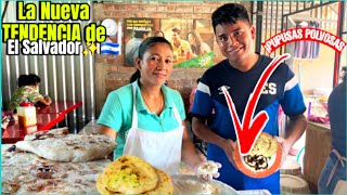 Así HACEN las Pupusas POLVOSAS de El Salvador ¿Les hechan Tierra 🤯✨️🇸🇻 [upl. by Sofer]