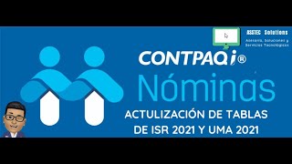 ACTUALIZACIÓN DE TABLAS DE ISR 2021 Y VALOR DEL UMA 2021 [upl. by Snahc]