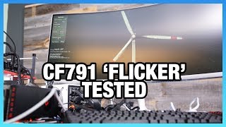 Samsung CF791 Flickering Criticism Tested Vega Polaris [upl. by Minni77]