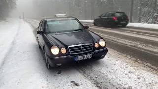 Winterfahrt im Mercedes E430 W210 [upl. by Aibonez]