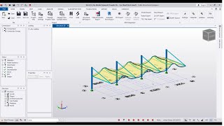 How to Model Steel Car Park Shed using Tekla Structural Designer [upl. by Gnouhc]