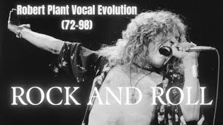 Rock and Roll Robert Plant Voice Evolution 19721998 [upl. by Atiraj]