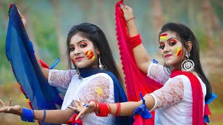 Dhim Tana Cover Dance  Mone Rong Legeche Basanta Eseche Dance Performance  Folk Creation [upl. by Corbie]