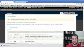 Drupal 7  Ubercart Tutorial 3 of 10 Installing Drupal Modules [upl. by Xirtaeb]