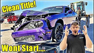 I Bought A 2019 Dodge Challenger Off the salvage auction That No One Wanted [upl. by Nylhsa151]