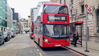 FULL ROUTE VISUAL  Route 185 Lewisham Station  Victoria  Ee242 LG73 FSK [upl. by Franck]