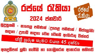 2024 January Government Jobs in Sri Lanka [upl. by Kevyn]