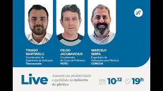 Live  Aumento de produtividade e qualidade na industria do plástico [upl. by Ennazus]