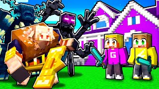 HACKER MONSTERS Nemen Kleurstad OVER Minecraft Survival [upl. by Neffirg]