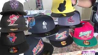 FITTED HAT MAFIA JUST FITTEDS PRO IMAGE ALIENS INDIANS AND BISONS OH MY [upl. by Nevil]