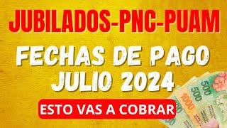 ✅ CUANDO Y CUÁNTO COBRO Anses con BONO Confirmado en JULIO 2024 ✅ JUBILADOSPENSIONADOS PNCPUAM [upl. by Wedurn133]