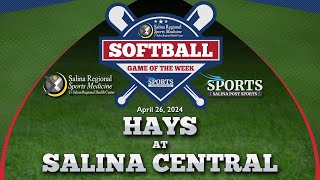 Salina Central Softball vs Hays 042624 [upl. by Ahsirpac]