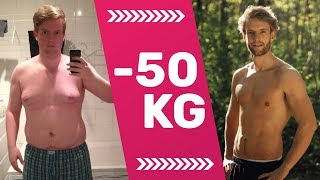 Abnehmen  Fitness Transformation Dennis hat 50 kg abgenommen Vorher amp Nachher [upl. by Rozek156]