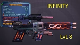 Borderlands 2 Guía de armas legendarias la infinity OP LvL 8 [upl. by Nosliw]