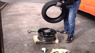 The Motorbike tyre changing guide by hand how to [upl. by Granthem]