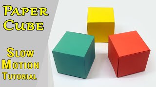 How to Make a Paper Cube Box  DIY Origami Cube Box Making Tutorial Easy Paper Cube Box Making Idea [upl. by Ailey]