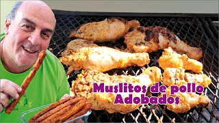 MUSLOS DE POLLO ADOBADOS con papas baston [upl. by Einnoj]