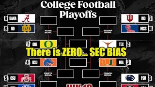 SEC gets ZERO Bias College Football Playoff  Alabama JUMPING Miami WARRANTED [upl. by Demah]