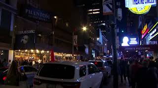 WATCH  Broadway dims lights for actress Angela Lansbury [upl. by Enimsay]