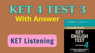 Cambridge KET 4 listening test 3 [upl. by Nilam]