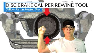 Disc Brake Caliper Rewind Tool  Caliper Piston Rotation Tool DIY Tutorial [upl. by Ermeena]