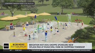 Brighton Hot Dog Shoppe sponsors new splash pad at Chippewa Township Municipal Park [upl. by Sarge]