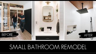 EXTREME BATHROOM RENOVATION  Small Bathroom Remodel [upl. by Arette737]