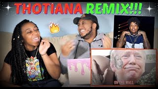 Azerrz quotBlueface Thotiana Trump Remix Melaniaquot REACTION [upl. by Alana]