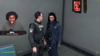 CG Frames Carmine Into Shooting Fellow Officer And Carmine Gets Arrested  Prodigy RP  GTA 5 [upl. by Parhe32]