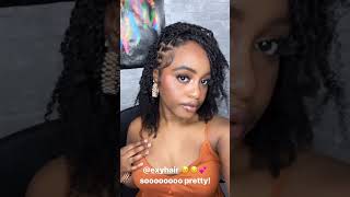 So Pretty with Kinky Twists style hairstyles locs curlyhairtwist braids protectivestyles [upl. by Ahsets586]