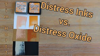 Tim Holtz Distress Ink vs Oxides [upl. by Lipps]