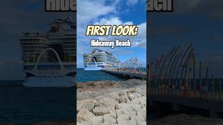 First Look Royal Caribbeans Hideaway Beach on Perfect Day at CocoCay [upl. by Binnie]