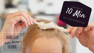 PERFEKTE LOCKEN mit Küchenrolle  Tutorial  Haaratelier Sabine Beringer  Sinntal [upl. by Jabez]