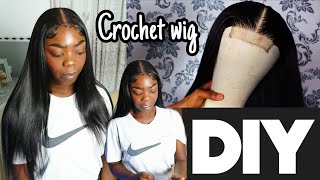 How to Install a CROCHET WIG DIY silky braiding hair wig THIS IS 100 KANEKALON [upl. by Nofets]