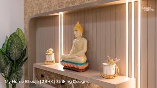 My Home Bhooja  3 BHK Apartment  Striking Interior Design [upl. by Ellenhoj]