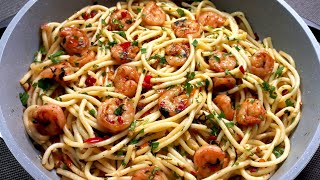 I learned the recipe for shrimp pasta with vegetables from a skilled chef simple and delicious ♥ [upl. by Hamel]