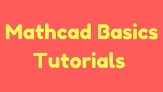 Define Algebraic Functions  Mathcad Tutorial [upl. by Kiele807]