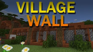 Building a wall Village Raids and Bastions  Minecraft Episode 8 [upl. by Marih]