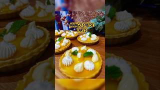 Mango cheese tarts reels shortsvideo recipe dessert [upl. by Aihsiym]