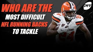 Who are the most difficult NFL running backs to tackle  PFF [upl. by Atineb]