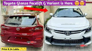 Toyota Glanza Facelift 2022 G Variant First Look Interior Exterior [upl. by Ynelram]