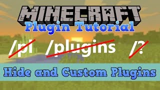 Minecraft  Hide And Custom Plugins  Plugin Tutorial [upl. by Ecenaj677]