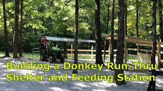 Building a Donkey Dugout amp Day Shelter RunIn for our Miniature Donkeys Dry Paddock – JD 1025r helps [upl. by Aro869]