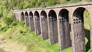 Viaducts near Kirkby Stephen Cumbria disuseddismantled railway from Tebay  Darlington 11052024 [upl. by Ahsinid838]