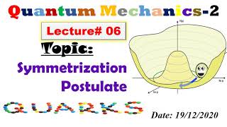 Symmetrization Postulate in Quantum Mechanics  Symmetry States [upl. by Aihselat]