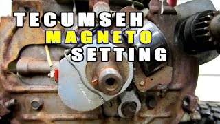 Tecumseh Ignition Magneto Setting amp Tips [upl. by Oconnor]